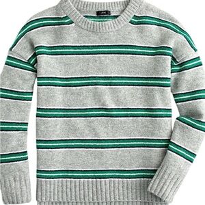 J. Crew Striped Crewneck Sweater Women’s Size Small Soft Alpaca Wool Blend
